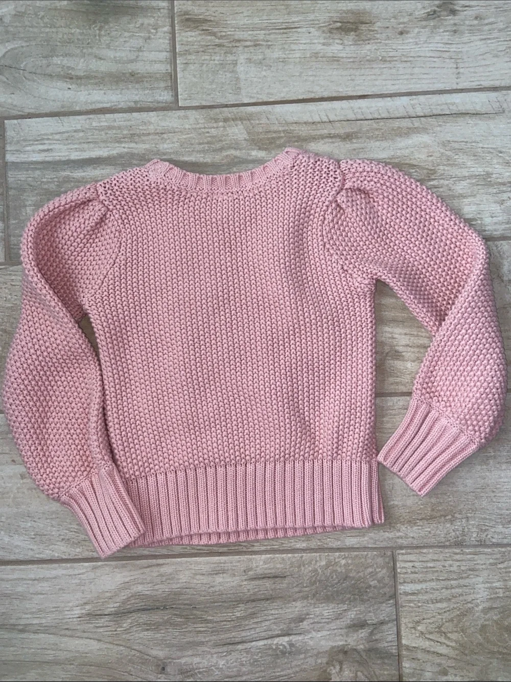GAP Girls 5T Pink Cable Knit Crewneck Sweater Pom Pom New